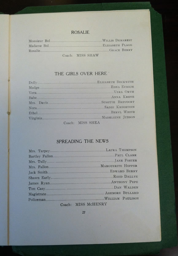 1918 HHS Yearbook Dramtics page 27 (21)